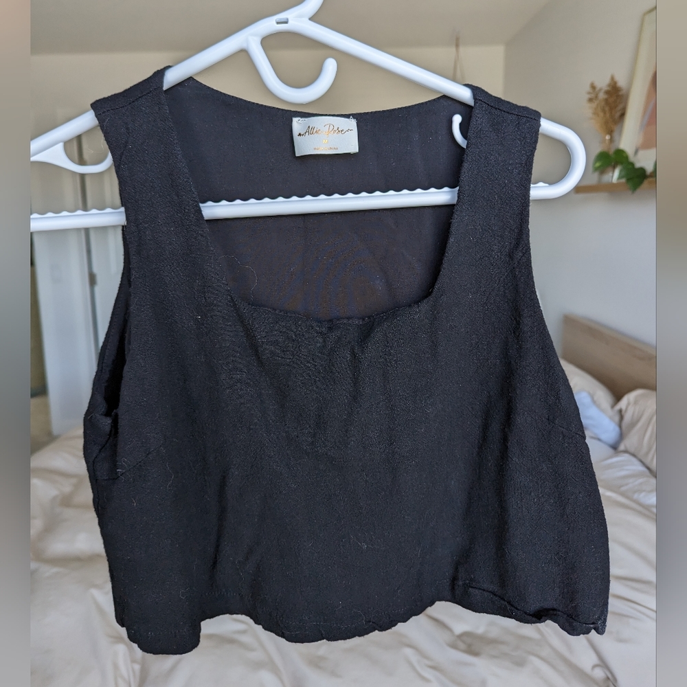 Linen Square Neck Tank